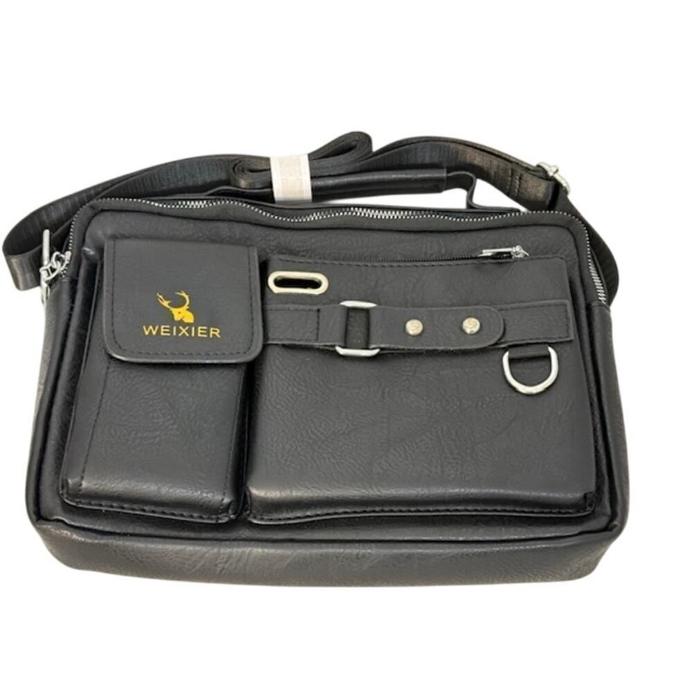 Weixier Men's Shoulder Bag Crossbody Messenger Briefcase Style Tote